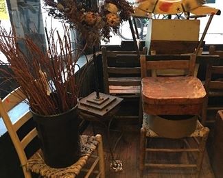 Wreath rope chairs toy horse