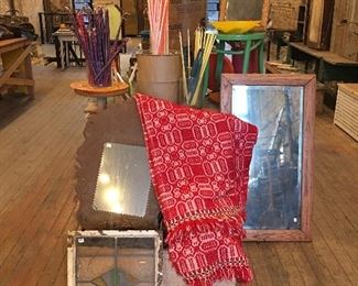 Stain glass country victorian mirrors candles