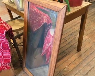 Oak mirror 