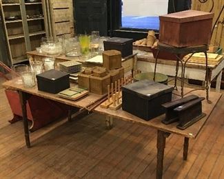 Tables cabinets chairs