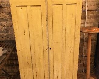 Mustard painted cabinets 