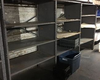 Metal shelves 