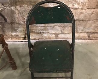 Vintage folding chairs 