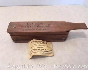 Vintage Lynchs World Champion Turkey Caller