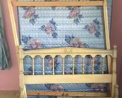 Vintage Full bed frame and mattress set.