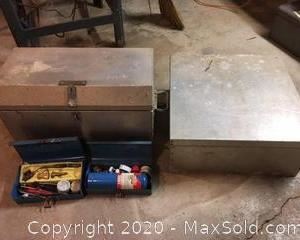 Metal Chests And Torch