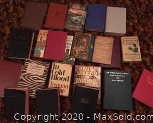 A collection of older books and bibles