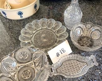 #18... $40 / MISCELLANEOUS GLASS GROUP