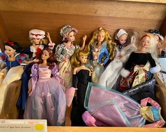 Iconic Barbie collection Snow White, Prairie Barbie, etc
