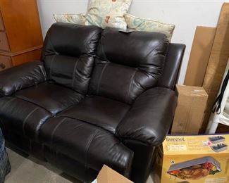 new McKinley power love seat leather