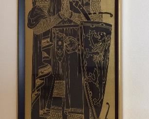 Robert the Bruce, King of Scotland, 16" x 46".