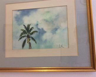 "Tradewinds" by Joan Howe, Key West, Florida, 20 1/2" x 17 1/2".