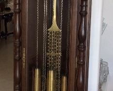 German Grandfather Clock, 81 1/2" H x 22"W x 13" D.