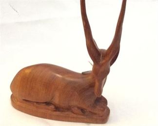 Carved Antelope, 8" H. Product of Tanganyika. 