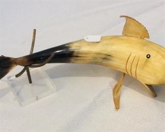 Shark from Horn, 13" L.