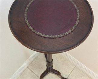 Wood Plant Stand, 41" H. Top, 12" diameter.