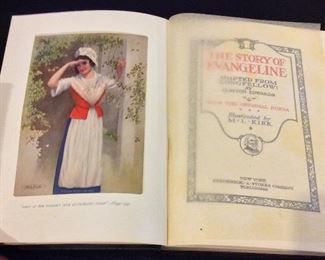 The Story of Evangeline, Adapted from Longfellow by Clayton Edwards with the Original Poem, Illustrated by M.L. Mark, Frederick A. Stokes Company, 1913.  