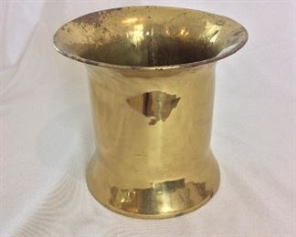 Brass Vase, 7" H. 