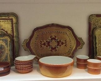 Kitchenware and Decorative Serving Trays. 