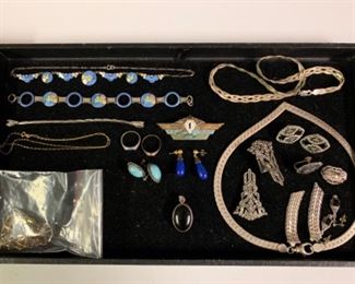 Silver and gold jewelry
