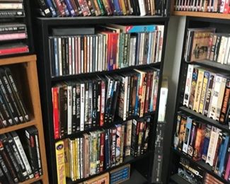 HUGE DVD collection dvds VHS collection too