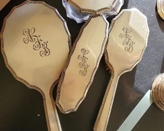 STERLING VANITY SET