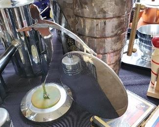 ART DECO CHROME HANGING STATUARY