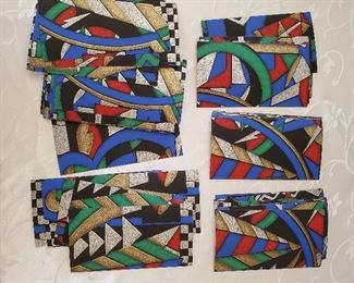 odd original 1920s Art Deco graphic pieces of vellum