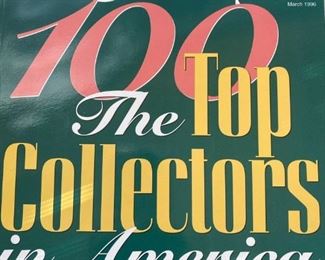 OUR CLIENT IS IN THIS BOOK AND IS ONE OF THE 100 TOP COLLECTOR'S IN THE USA !