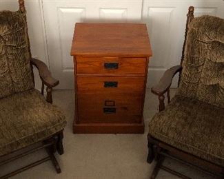 Glider Chair x 2, End Table x 2
