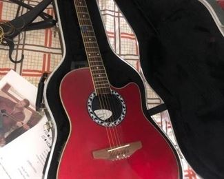 Ovation guitar signed by James Otto