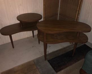 MCM Formica end tables!