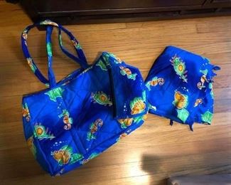 Beach bag with matching wrap!
