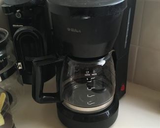 . . . a four-cup coffee maker