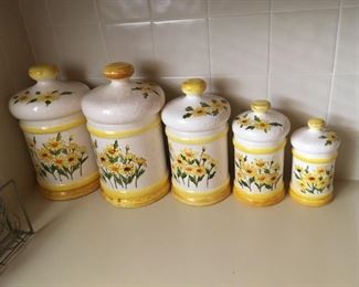 . . . a nice floral canister set