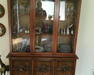 . . . an oak china cabinet -- not too big -- to display all of your treasures
