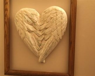 . . . framed angel wings 