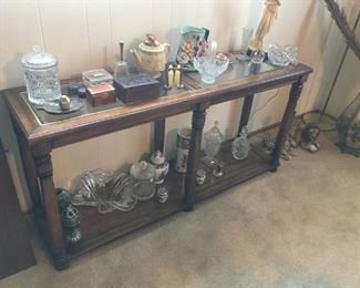 . . . lots of nice crystal pieces, pottery, etc.