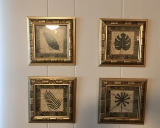 . . . a nice grouping of framed leaves