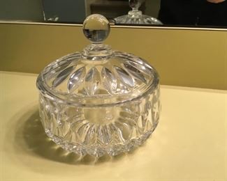 . . . a crystal candy dish