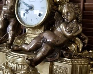 Italian Mantle Clock Cherub