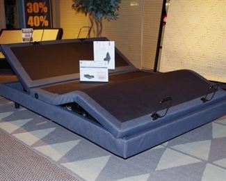 adjustable bed by top on the line Rize. Wireless remote control with head up, foot, lumbar, massage, under lighting and more. new 20 year factory warranty.