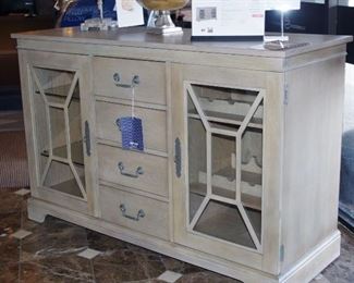 Server with built in wine rack