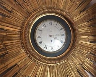 Friedman Brothers gold leaf on wood clock