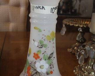 HAND BLOWN GLASS VASE 11 INCHES ~ HAVE TWO ~ $10 EACH 