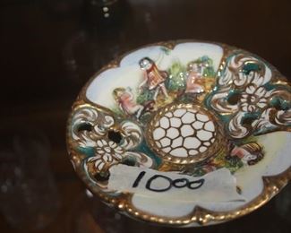 VERY ORNATE ~ MADE IN ITALY  ~ EXPRESSO CUP OR SMALL TEA CUP N SAUCER  $10