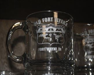 OLD FORT FLYERS GLASS MUGS  8 PC $8