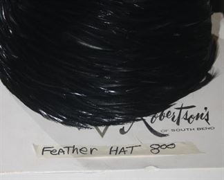 FEATHER HAT WITH BOX $8