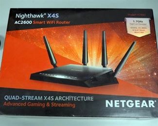 NetGear Nighthawk X4S Smart WiFi Router With Quad-Stream Architecture For Advanced Gaming And Streaming Model AC2600, New In Box