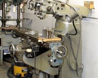 Hahshon Machinery Company Success Multiple Speed 3-Axis Milling Machine, Model NS-1 1/2 VA, 3 Phase, 78" x 51" x 57", Includes Collets